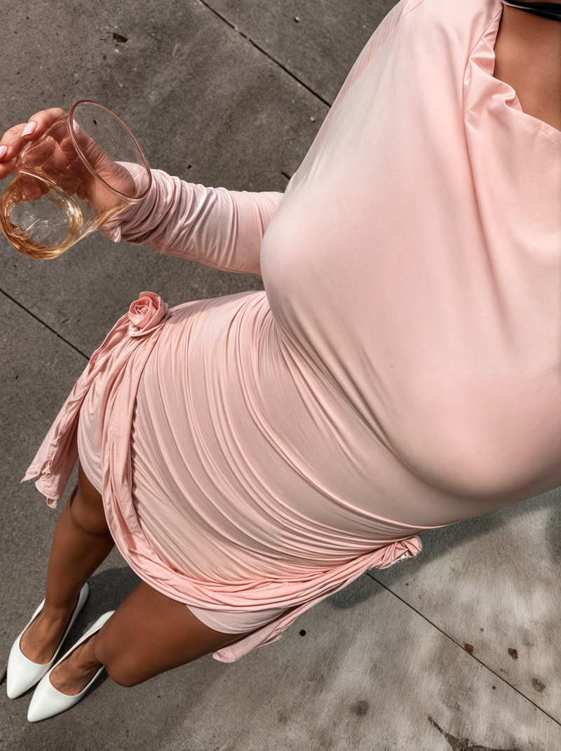 Vestido Luna Rosê